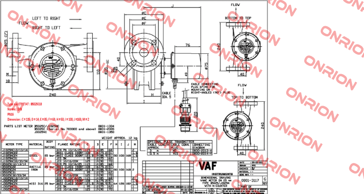 B5025C13  VAF Instruments