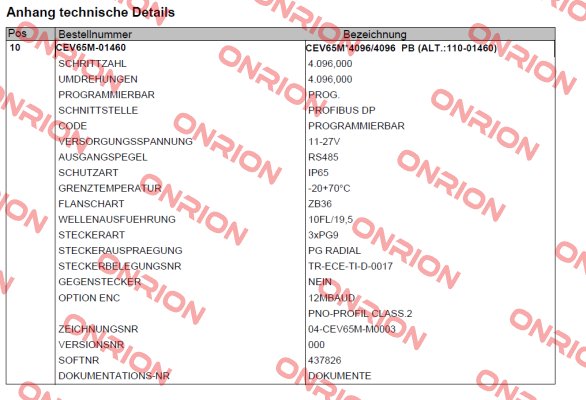 CEV65M-01460 TR Electronic