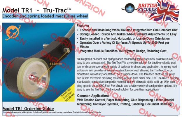 TR1-K1-R6-1800-PP-G2-ST-IP50 British Encoder