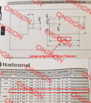 AYUX-HR 350V 4.700μF 20%(M) 76x143mm (660114)  Itelcond