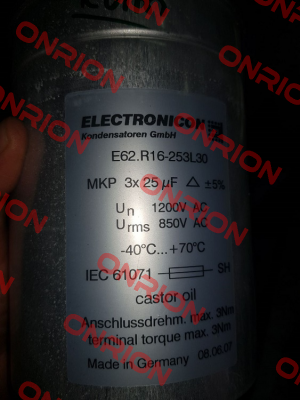 E62.R16-253L30 Electronicon