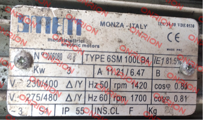 6SM 100LB4 obsolete, replaced by T3A100LB  Smem