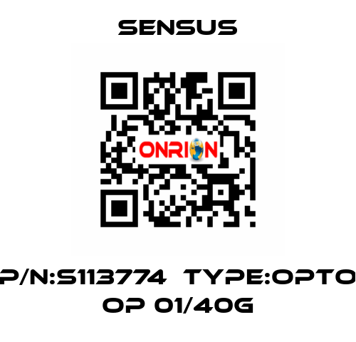 P/N:S113774  Type:Opto OP 01/40G Sensus