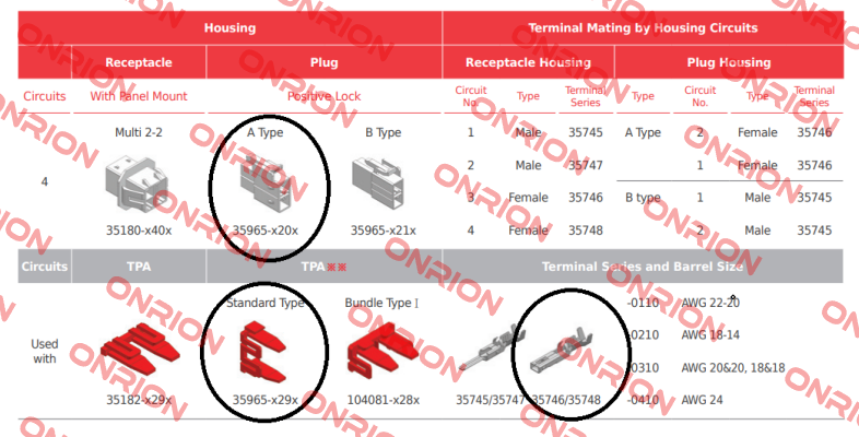 35965-x20x  Molex