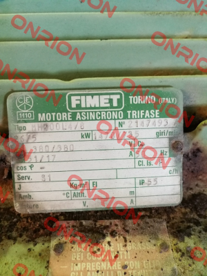 COVER FOR FIMET MOTOR MH200  Fimet