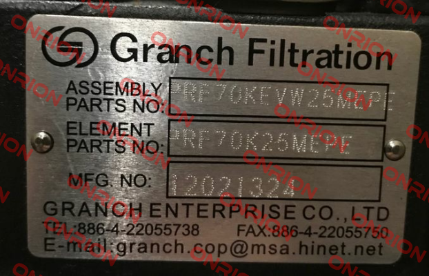 SH 60620  GRANCH FILTER