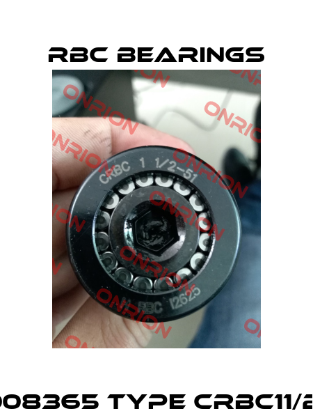 3008365 Type CRBC11/251 RBC Bearings