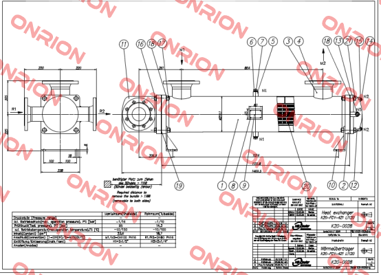 (K20-0028)K20-FCV-421 L1120 HS Cooler