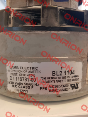 119781-00 OEM Lamb Electric