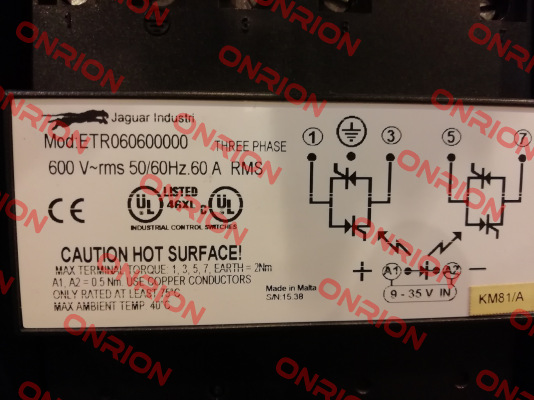 ETR060600000 Jaguar Industri Ltd (formerly product of Ero Electronic)