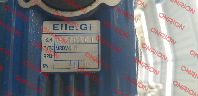 Type: MRDV 40 S/N: 0170501 ELLE GI SRL