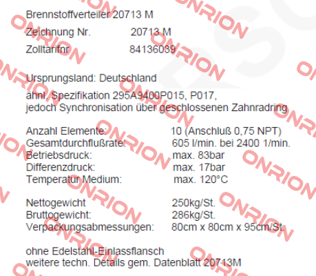 400121 / 20713M Scherzinger