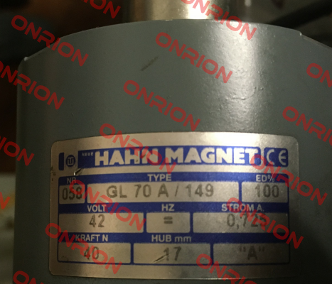 GLA070.508501 HAHN-MAGNET (Kendrion)