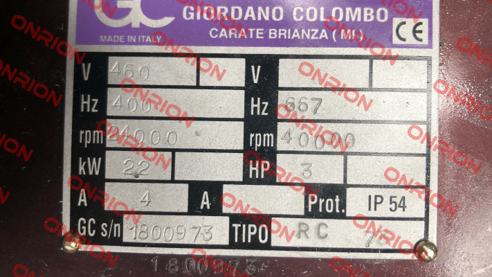 XNMRO17-886A GIORDANO COLOMBO