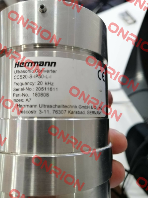 180808 / CCS 20/S/IP50/L/I HERRMANN ULTRASONIC