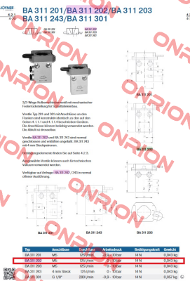 J70210171, Type BA 311202 M5 Joyner Pneumatic