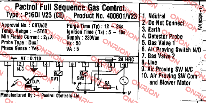 400601/v23 Pactrol