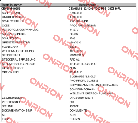 CEV65M-10356 TR Electronic