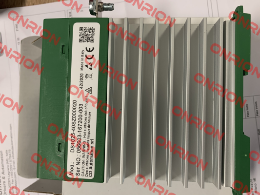 SCR CD3000S 1PH/25A/-/480V/NO/SSR/ZC/NF/EM  (new code DS102540SZ000020) CD AUTOMATION