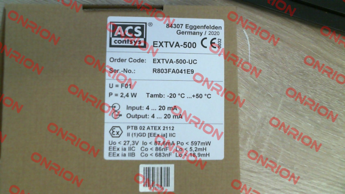 ExTVA-500-UC ACS CONTSYS