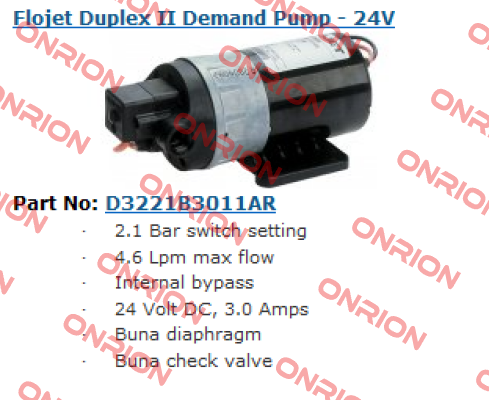 D3221B3011AR  Flojet Pump