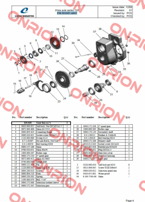 (9901300) 0780010031  Comer Industries