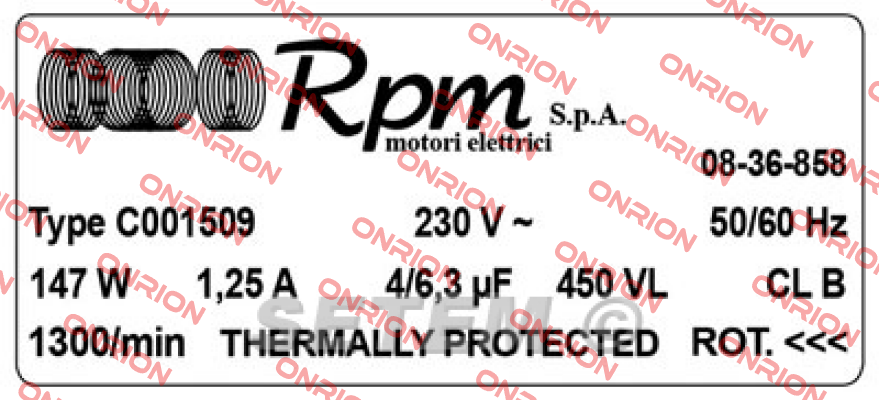 C001509 RPM - Motori elettrici