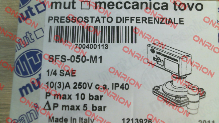 SFS 050 M1 G 1/4" SAE IP40 (7.004.00140) Mut Meccanica Tovo SpA