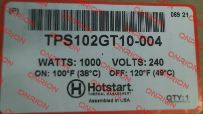 TPS102GT10-004 Hotstart