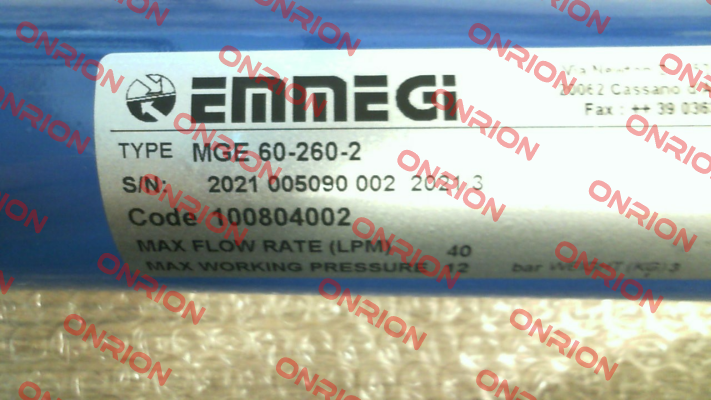 MGE 60-260-2 Emmegi