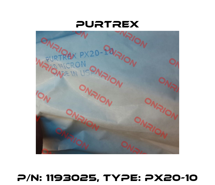 P/N: 1193025, Type: PX20-10 PURTREX