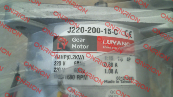 J220-200-15-C-G3 Luyang Gear Motor