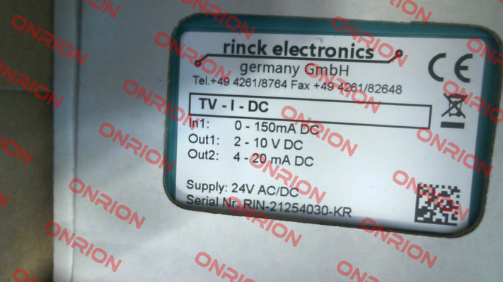 TV-I-DC 150Ma Rinck Electronic