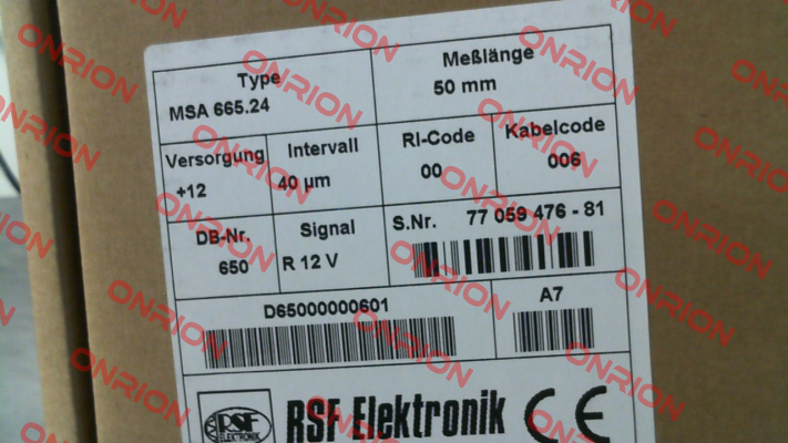 MSA 665.24 Rsf Elektronik