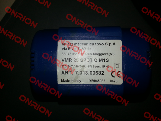 VMR 25 SPDT C M1S, art. 7.013.00682 Mut Meccanica Tovo SpA