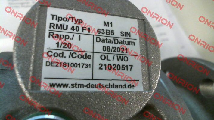 RMU 40 F1 1/20 63B14 SIN Stm