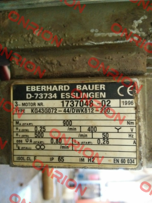 KG43G072-44/DWK812-200 Bauer