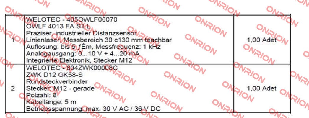 OWLF 4013 FA S1 L Welotec