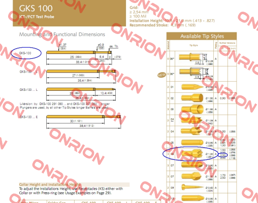 GKS-100-0155 / GKS-100 306 250 A 3000 Ingun