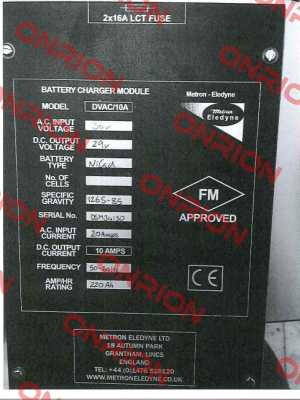 E-30374-SU-7 Metron Eledyne Ltd