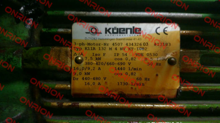 K11R  132 M 4 NV KT-1002 oem  Küenle