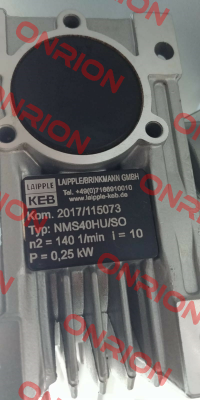 Typ NMS40HU-10/1-63L/4A-TB-ST05 LAIPPLE KEB