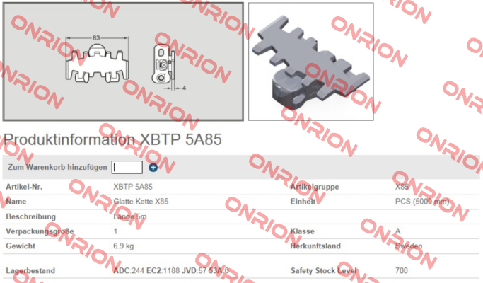 XBTP 5A85 FlexLink