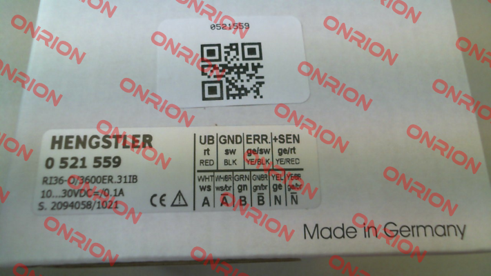 p/n: 0521559, Type: RI36-O/ 3600ER.31IB Hengstler