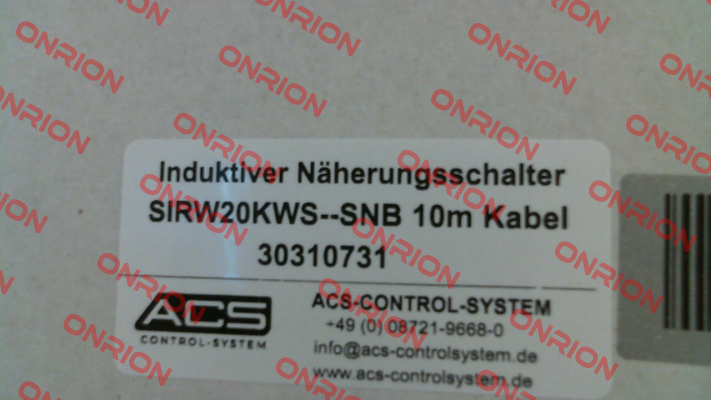 SIRW20KWS--SNB ACS CONTSYS