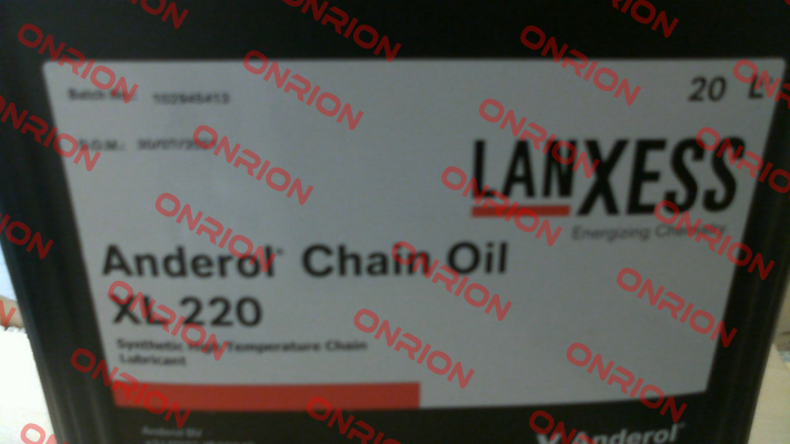 P/N: 0003820267 Type: Chain Oil XL 220 Anderol