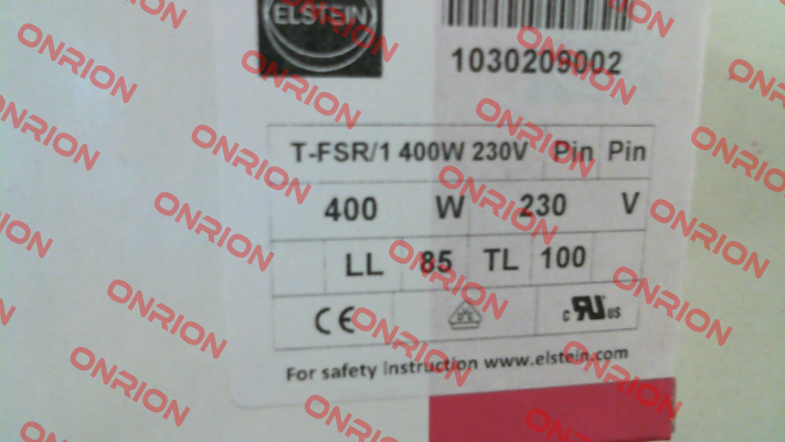 T-FSR/1 (= T-FSR) 400 W 230 V Elstein