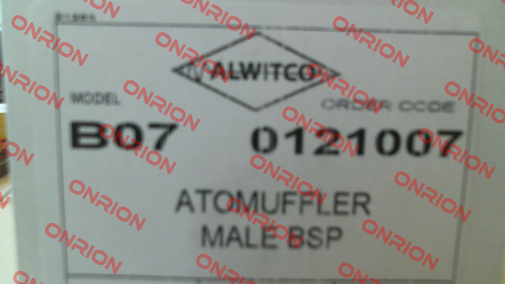 p/n: 080500010 Type. B07-0121007 Alwitco