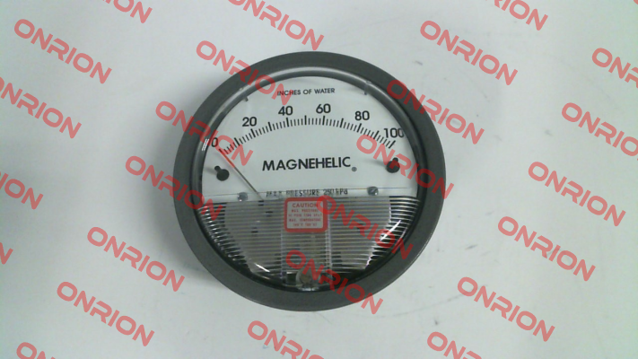 01-20.SKALA (0 ... 100 INCHES OF WATER) Magnehelic