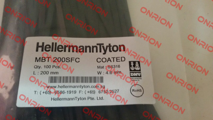 MBT 200SFC Coated  Hellermann Tyton